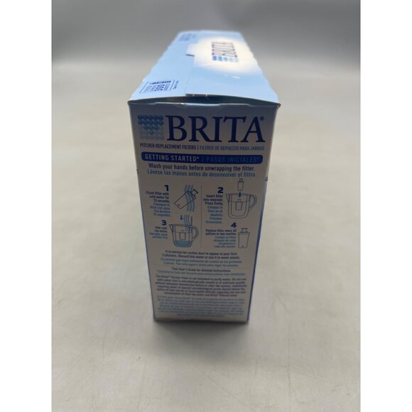 Brita pitcher replacement filters set of 4 works in all brita pitchers READ NEW - Picture 7 of 8